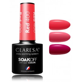 Claresa Soak Off UV/LED Color Red стойкий гибридный лак для ногтей