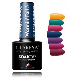 Claresa Soak Off UV/LED Color Warming Fall стойкий гибридный лак для ногтей