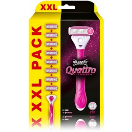 Wilkinson Sword Quattro For Women бритва и 8 головок