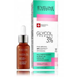 Eveline Glycol Therapy 3% Multipeptide Anti-Wrinkle Treatment veido priemonė nuo raukšlių