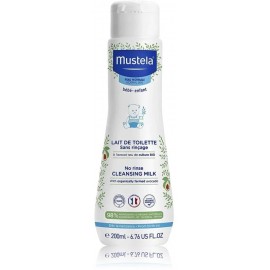 Mustela Bebe No Rinse Cleansing Milk nenuplaunamas valomasis veido ir kūno pienelis vaikams