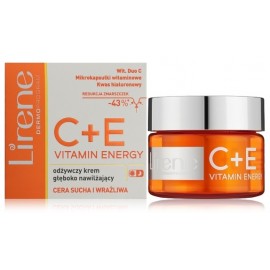 Lirene C+E Vitamin Energy Nourishing Moisturising Face Cream maitinantis veido kremas