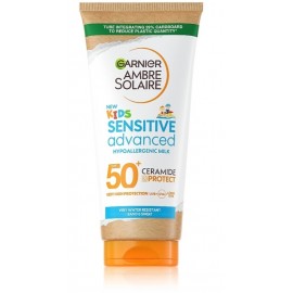 Garnier Ambre Solaire Kids Sensitive Advanced Hypoallergenic Milk SPF50+ apsauginis pienelis vaikams