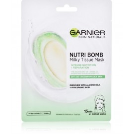 Garnier SkinActive Nutri Bomb Almond & Hyaluronic Acid Tissue Mask увлажняющая тканевая маска для лица