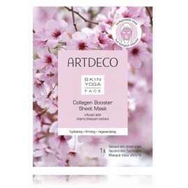 Artdeco Skin Yoga Collagen Booster Sheet Mask интенсивно регенерирующая тканевая маска с коллагеном и экстрактом вишни