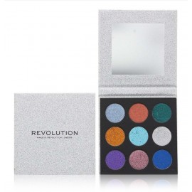 Makeup Revolution Pressed Glitter Palette Illusion палитра теней