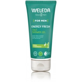 Weleda For Men Energy Fresh 3in1 gaivinantis dušo gelis vyrams