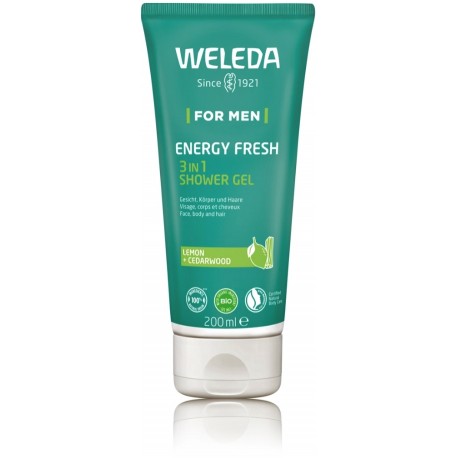 Weleda For Men Energy Fresh 3in1 освежающий гель для душа для мужчин