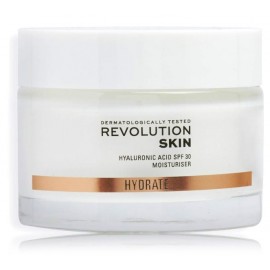 Revolution Skincare Hyaluronic Acid Moisturiser SPF 30 drėkinantis kremas normaliai ir sausai veido odai