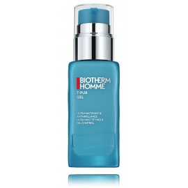 Biotherm Homme T-PUR Ultra-Mattifying & Oil Control Gel drėkinantis ir matinį efektą suteikiantis veido gelis vyrams