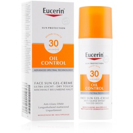 Eucerin Sun Protection Oil Control Sun Gel-Cream SPF30 солнцезащитный крем для лица