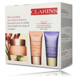 Clarins Extra-Firming Essencial Care Set rinkinys veidui (50 ml. dieninis kremas + 15 ml. naktinis kremas + 15 ml. kaukė)