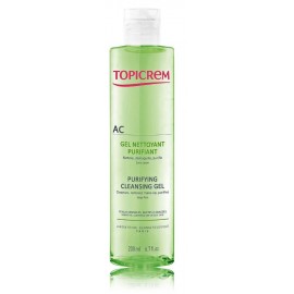 Topicrem AC Purifying Cleansing Gel valomasis veido gelis riebiai odai