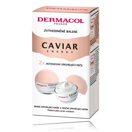 Dermacol Caviar Energy rinkinys veido priežiūrai (50 ml. naktinis kremas + 50 ml. dieninis kremas)