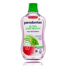 Parodontax Active Gum Health Herbal Mint burnos skalavimo skystis kraujuojančioms dantenoms