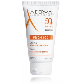 A-Derma Protect Cream SPF50+ apsauginis veido kremas nuo saulės