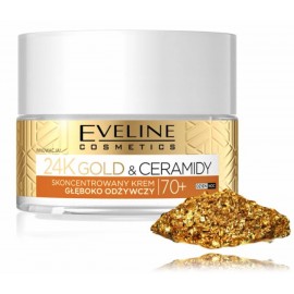 Eveline 24K Gold & Ceramides Concentrated Face Cream 70+ крем для зрелой кожи лица