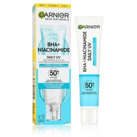 Garnier Pure Active BHA+ Niacinamide Daily UV Anti-Imperfection Fluid drėkinamoji priemonė nuo saulės veidui