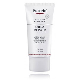 Eucerin UreaRepair Face Cream 5% Urea dieninis veido kremas sausai odai su šlapalu