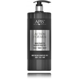 Apis Action For Men 3in1 Moisturizing Shower Gel увлажняющий гель для душа для мужчин