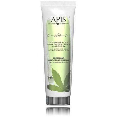 Apis Cannabis Home Care Regenerating Hand Cream regeneruojantis kremas sausai/labai sausai rankų odai