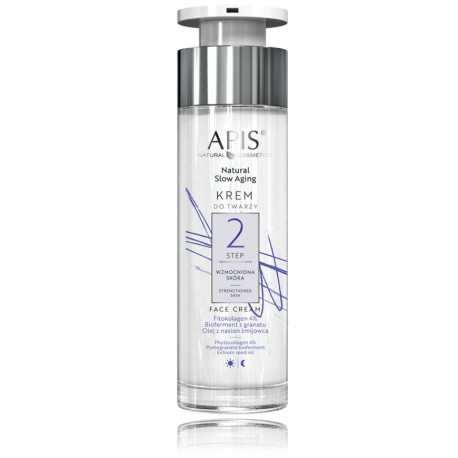 Apis Natural Slow Aging Face Cream Step 2 Strengthened Skin odą stiprinantis veido kremas