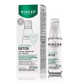 Mincer Pharma Oxygen Detox Serum-Remedium veido serumas papilkėjusiai ir pavargusiai odai