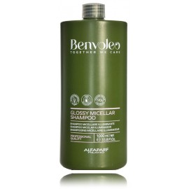 AlfaParf Milano Benvoleo Glossy Micellar Shampoo blizgesio suteikiantis micelinis šampūnas blankiems plaukams