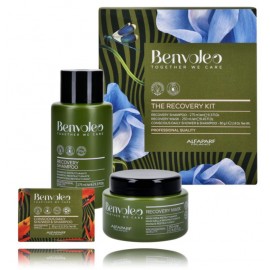 Alfaparf Milano Benvoleo The Recovery Kit rinkinys plaukams (80 g. kietas šampūnas/prausiklis + 250 ml. kaukė + 275 ml. šampūnas)