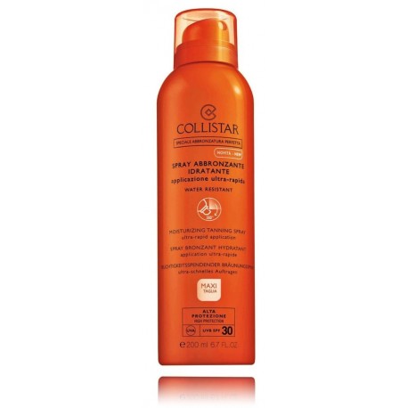 Collistar Smart Sun Moisturizing Tanning Spray SPF30 įdegį skatinantis drėkinantis purškiklis veidui ir kūnui