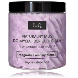 LaQ Magnolia And Pink Pepper Natural Body Mousse drėkinamosios depiliacinės putos kūnui