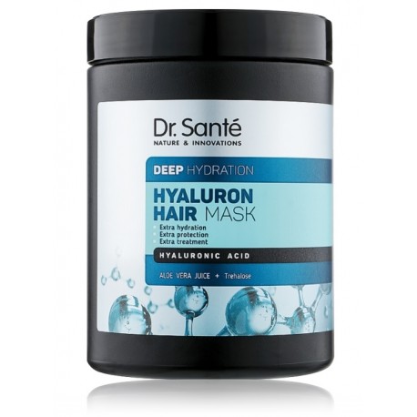 Dr. Sante Hyaluron Hair Deep Hydration Mask giliai drėkinanti kaukė sausiems plaukams