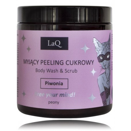 LaQ Body Wash & Scrub Peeling - Kitten Peony скраб для тела для женщин