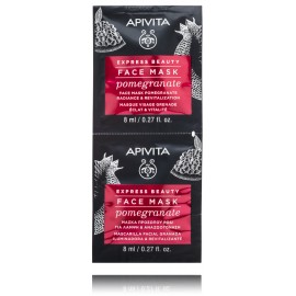 Apivita Express Beauty Face Mask Pomegranate Radiance & Revitalization осветляющая и восстанавливающая маска для лица