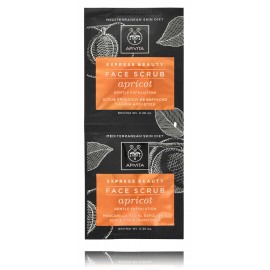 Apivita Express Beauty Face Scrub Apricot Gentle Exfoliation нежный скраб для лица