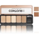 Profusion Cosmetics Contour Case veido kontūravimo paletė