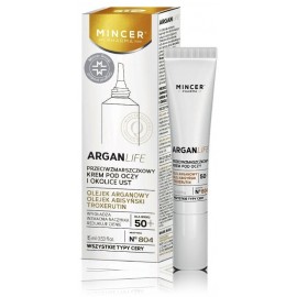 MINCER PHARMA Argan Life 50+ No.804 Anti-wrinkle Cream For крем для контура глаз и губ против морщин