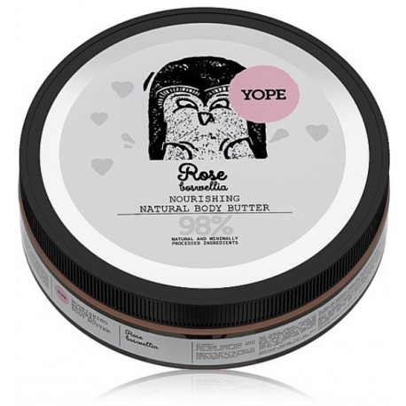 Yope Rose & Boswellia Body Butter maitinantis kūno sviestas