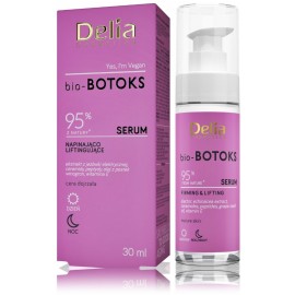 Delia Cosmetics Bio-Botoks Tightening And Lifting Serum stangrinantis ir pakeliantis veido serumas brandžiai odai