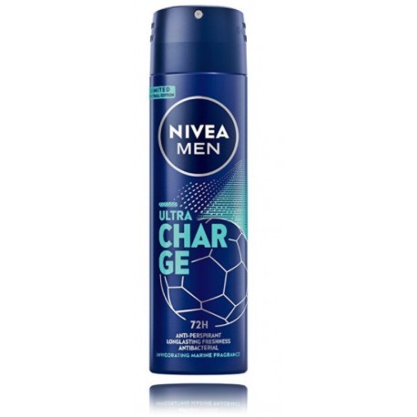 Nivea Men Ultra Charge Anti-Perspirant 72H спрей-антиперспирант для мужчин