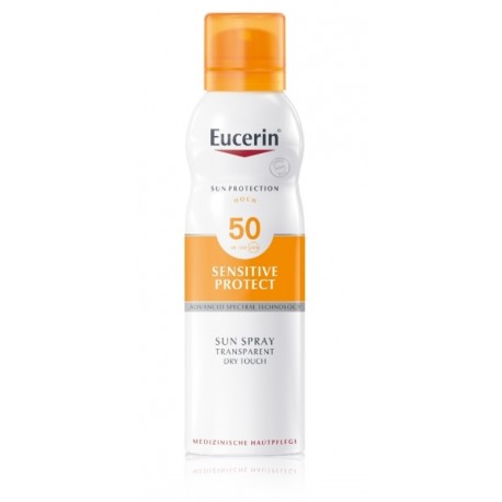 Eucerin Sun Protection Transparent Sun Spray Dry Touch SPF 50 солнцезащитный спрей