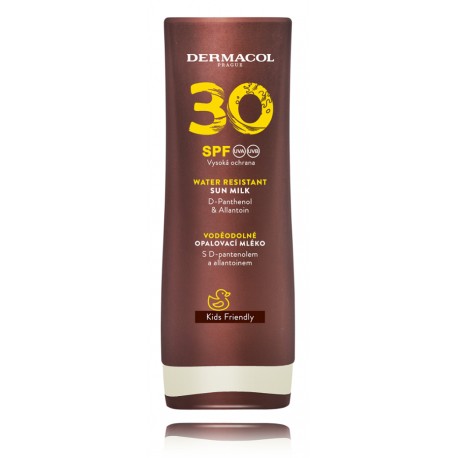 Dermacol Sun Milk Water Resistant SPF30 vandeniui atsparus apsauginis pienelis nuo saulės visai šeimai