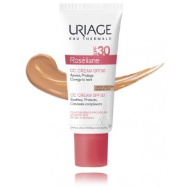 Uriage Roseliane CC Cream SPF30 apsauginis CC veido kremas jautriai/į paraudimą linkusiai odai