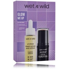 Wet N Wild Glow Me Up dekoratyvinės kosmetikos rinkinys (12 g. makiažo pagrindas + 30 ml. pagrindo serumas)