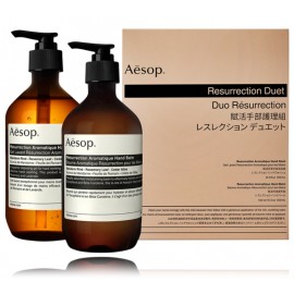 Aesop Resurrection Duet Set rinkinys rankoms (500 ml. skystas muilas + 500 ml. rankų balzamas)