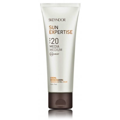 Skeyndor Sun Expertise Tanning Control Cream SPF20 vandeniui atsparus apsauginis veido kremas