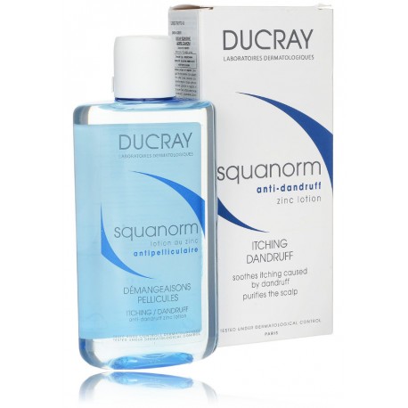 Ducray Squanorm Anti-Dandruff Zinc Lotion nenuplaunamas losjonas nuo pleiskanų