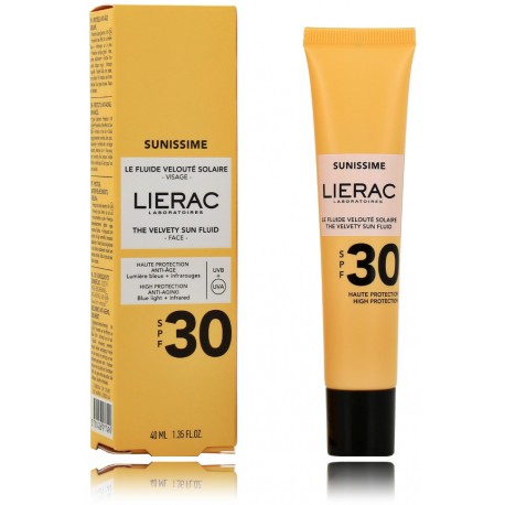 Lierac Sunissime The Velvety Sun Fluid SPF30 солнцезащитный флюид для лица