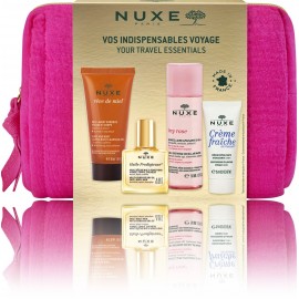 Nuxe Your Travel Essentials rinkinys (valomasis gelis 30 ml. + sausas aliejus 10 ml. + micelinis vanduo 50 ml. + kremas 15 ml.)