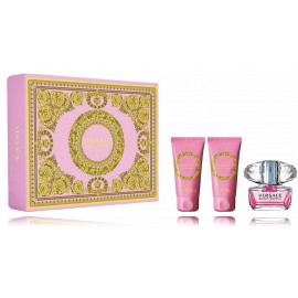 Versace Bright Crystal rinkinys moterims (50 ml. EDT + 50 ml. kūno losjonas + 50 ml. dušo gelis)